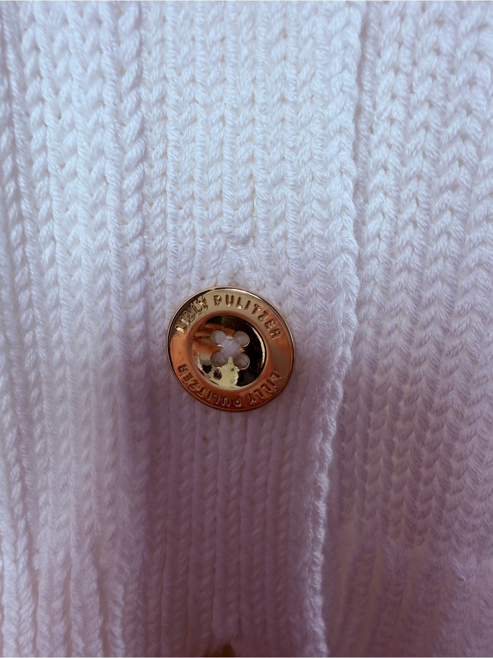 NWT Lilly Pulitzer Tippery Cardigan in Resort White Bee Sweet Embroidery Small - Picture 6 of 10